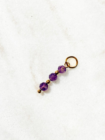 Amethyst Bead Charm