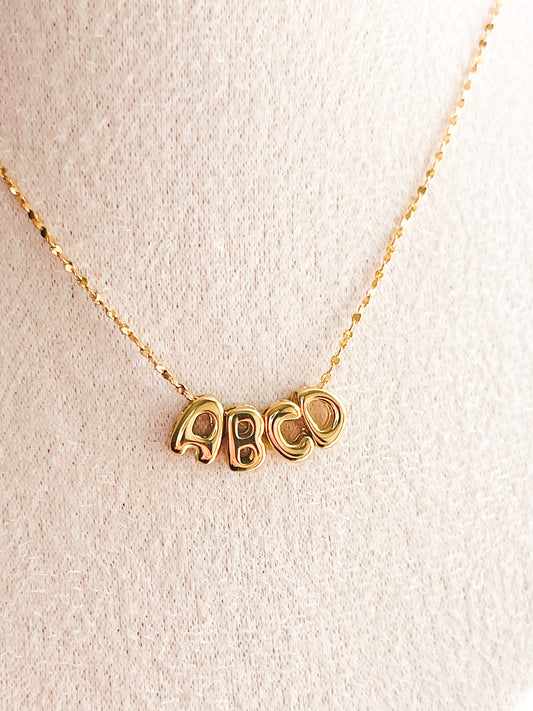 Bubble Alphabet Charms