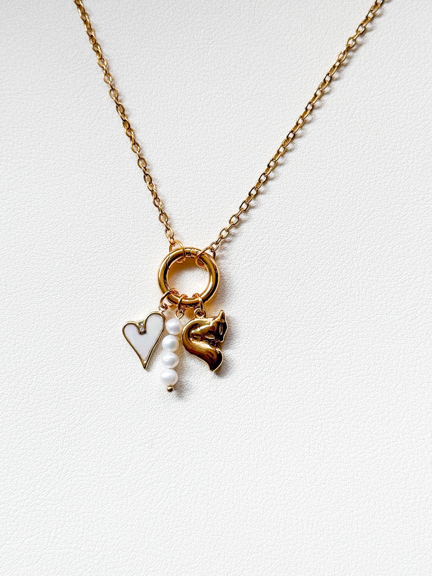 Curious Heart Charm Necklace