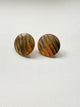 Textured Disc Stud Earrings