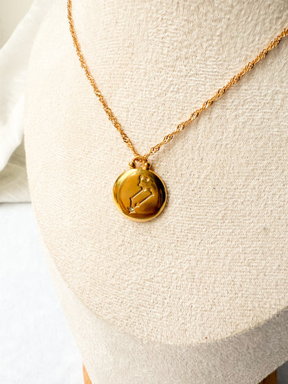 Zodiac Coin Necklace