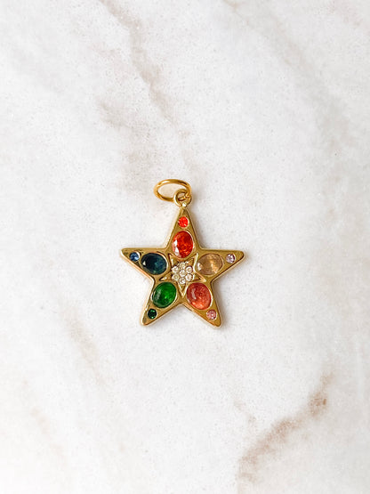 Rainbow Star Charm