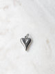 Silver Bubble Heart Charm
