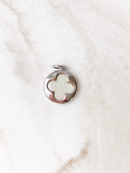 Silver Clover Charm