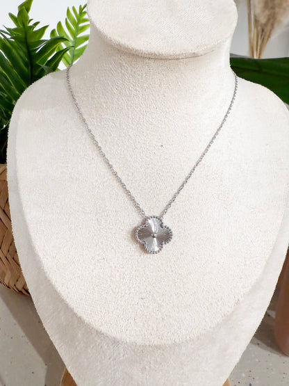 Silver Clover Necklace