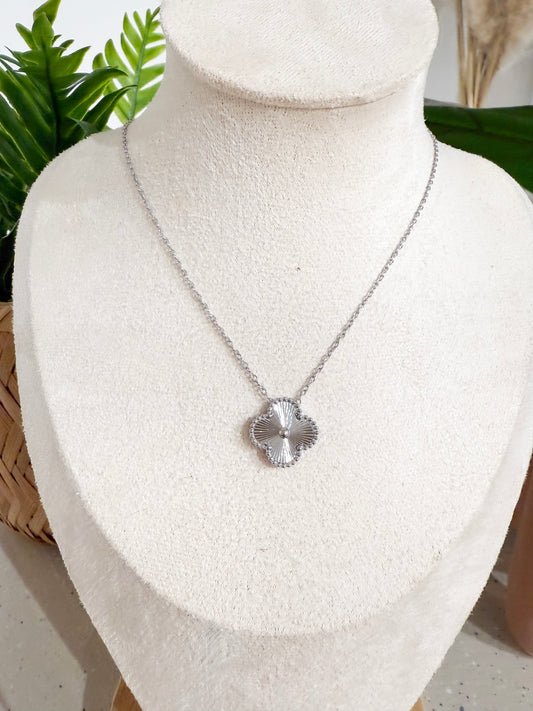 Silver Clover Necklace