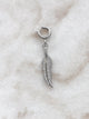 Feather Charm - Silver