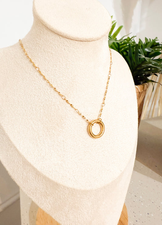 Soleil Twist Carabiner Necklace
