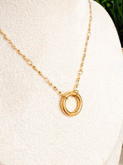 Soleil Twist Carabiner Necklace