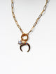 Starlit Moon Charm Necklace