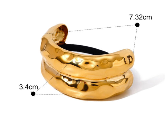 Double hammered Hair Cuff  image 1
