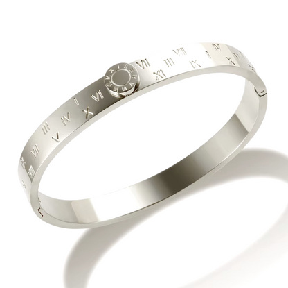 Silver Roman Bangle image 0