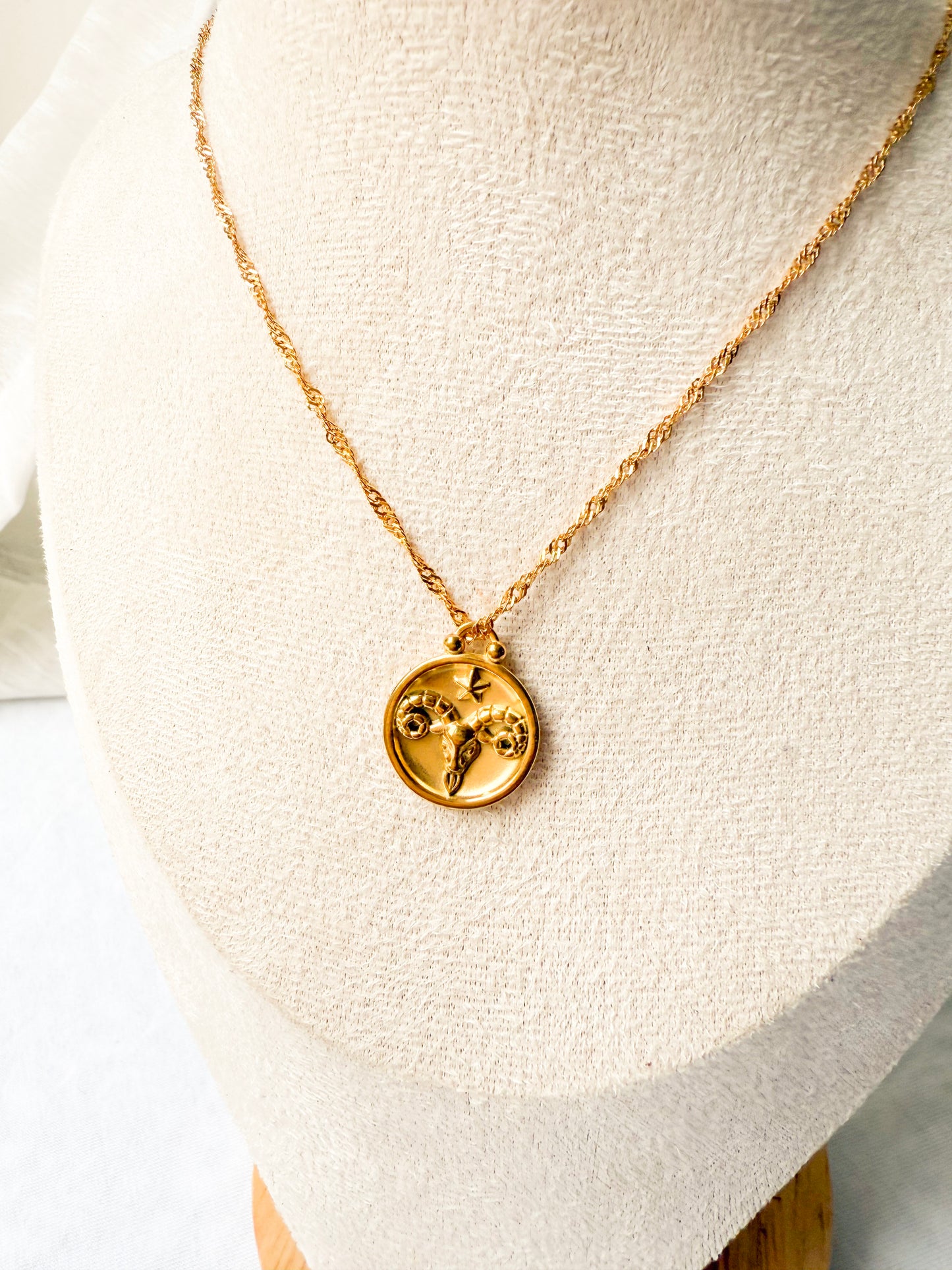 Zodiac Coin Necklace