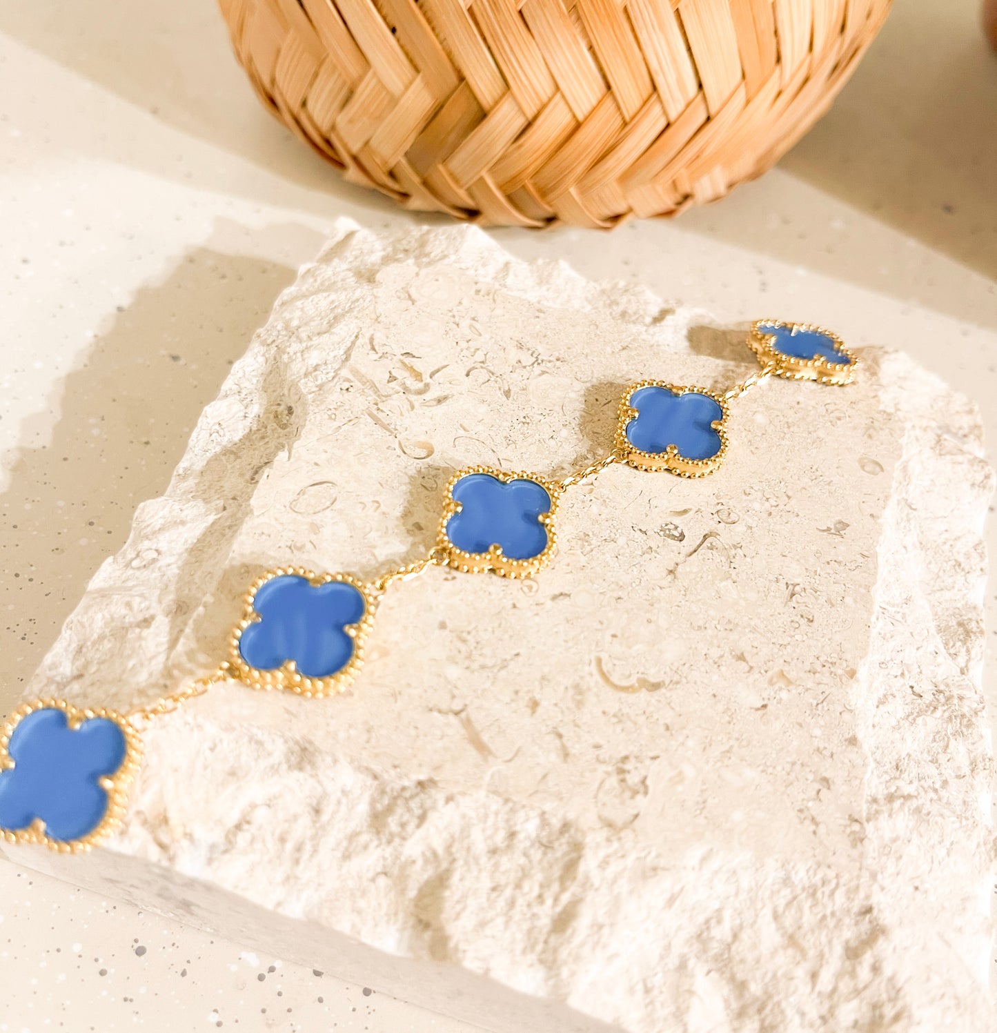 Blue Clover Bracelet