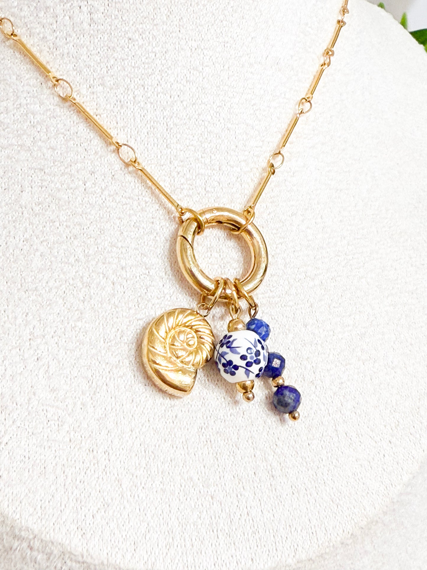 Lapis Lazuli Bead Charm