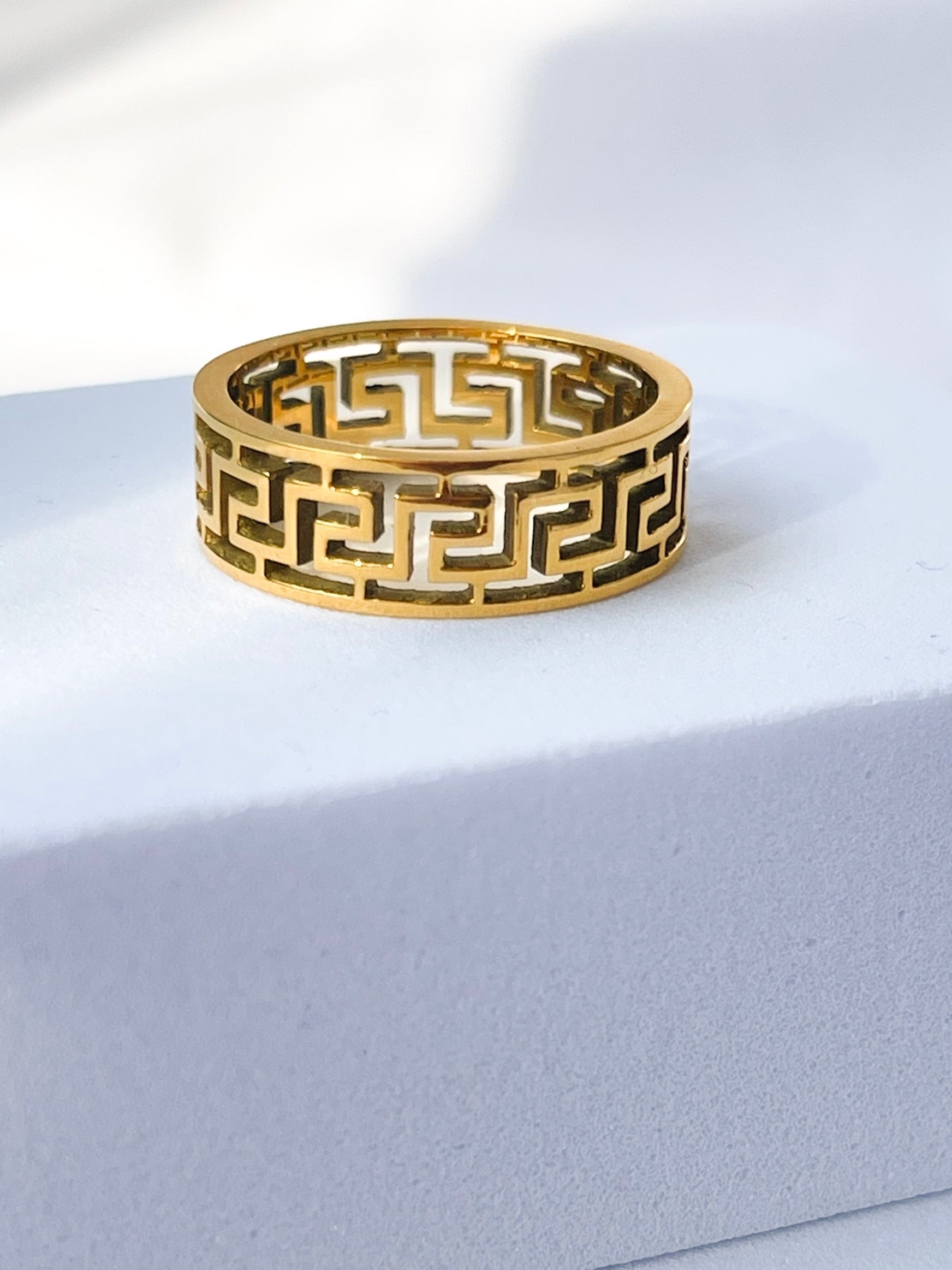 Gold Greek ring3 image 0