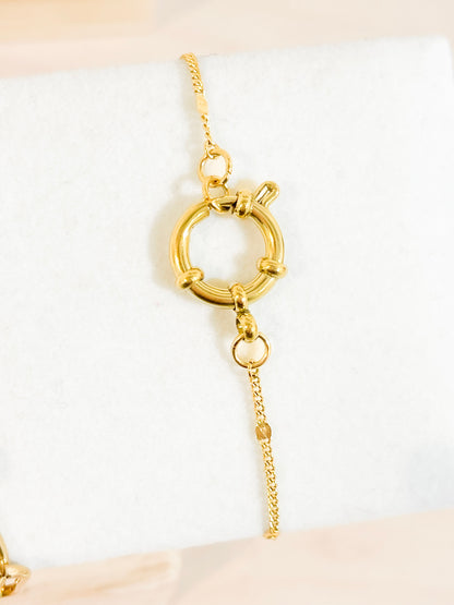 Dainty Sailor Clasp Bracelet image 0