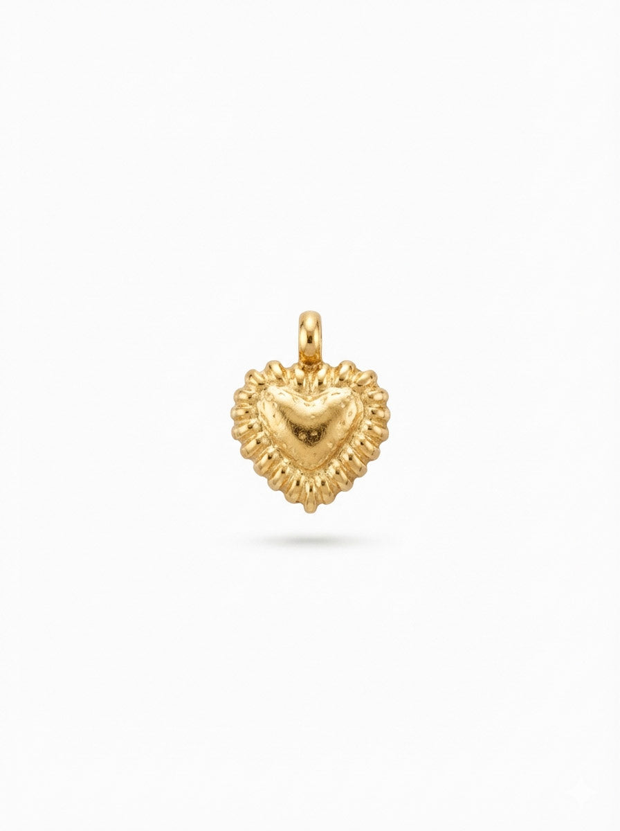 Golden Heart Charm