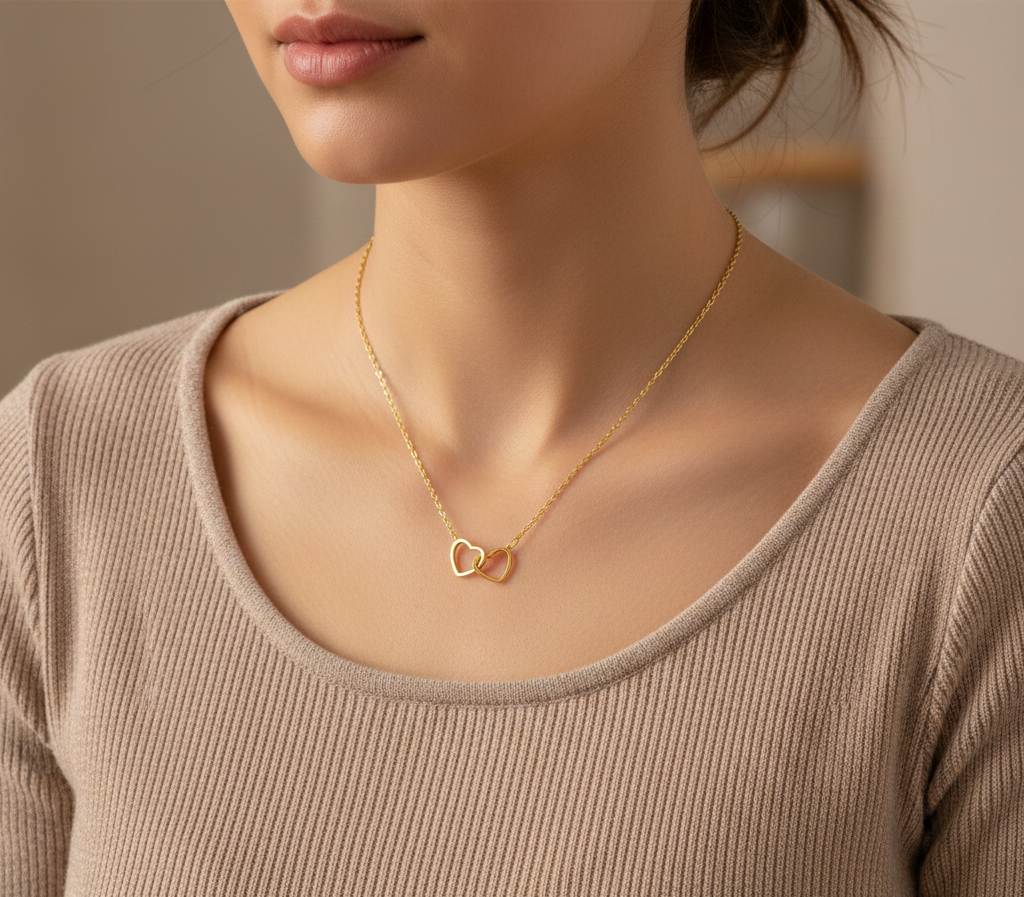 Linked Hearts Necklace