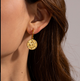 Moon & Stars Coin Drop Earrings.