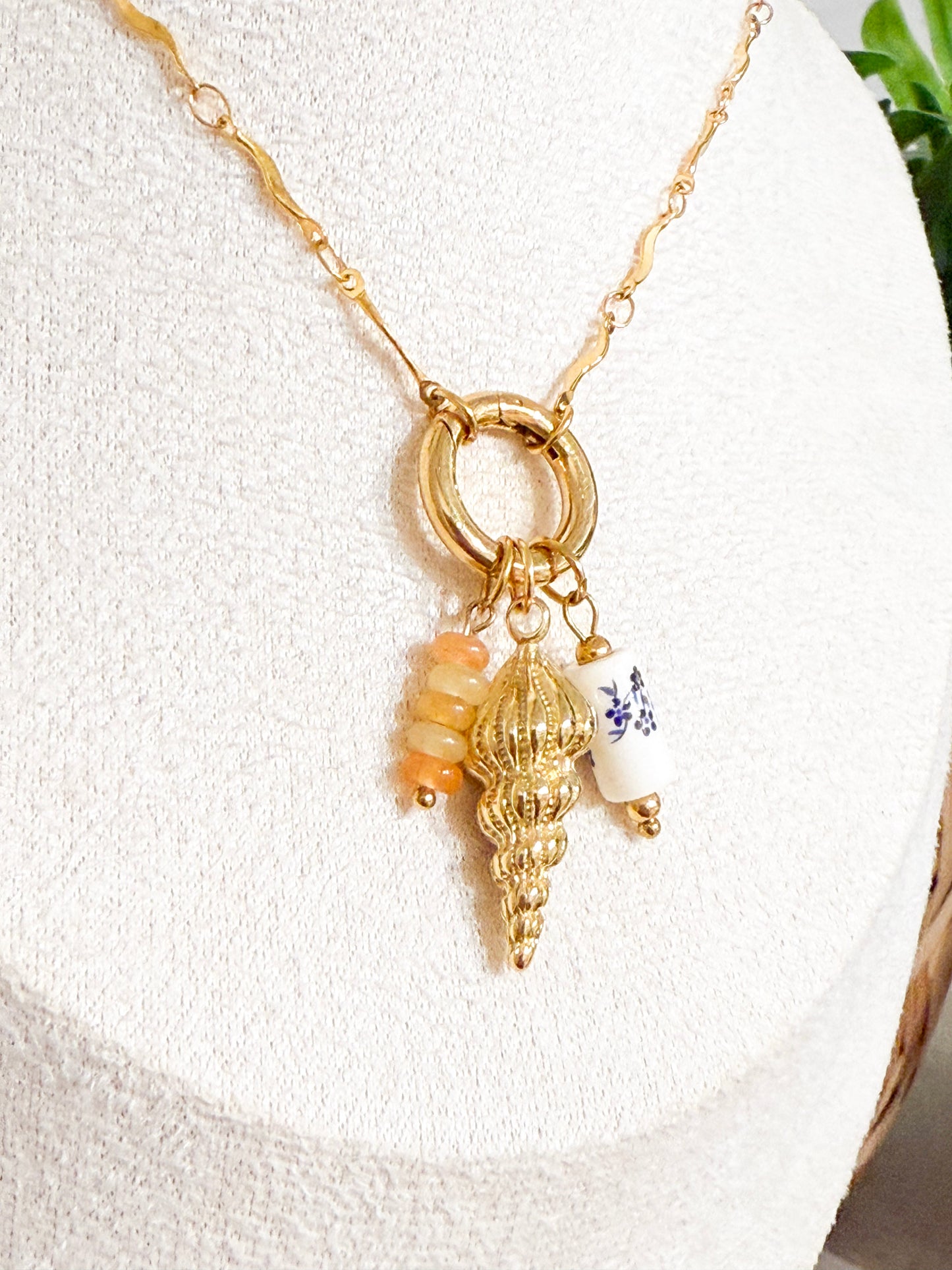 Sunstone Bead Charm