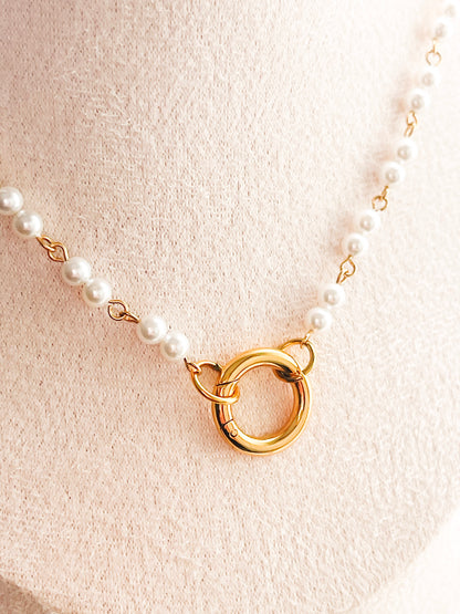 Asha Pearl Carabiner Necklace