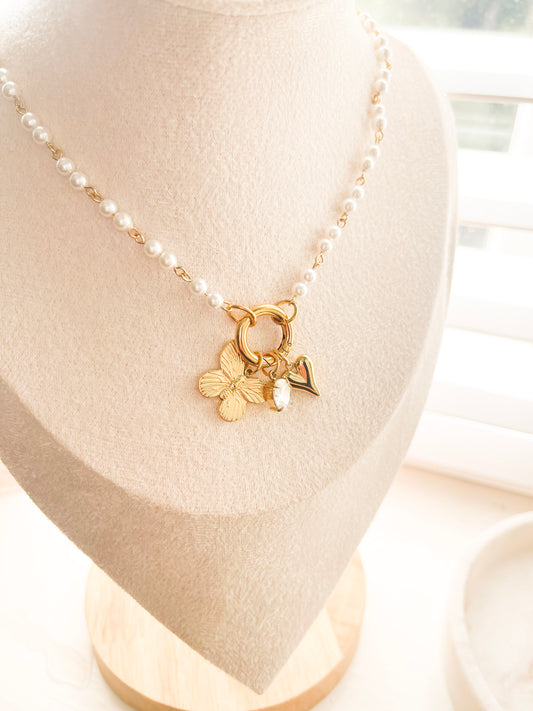 Asha Pearl Carabiner Necklace