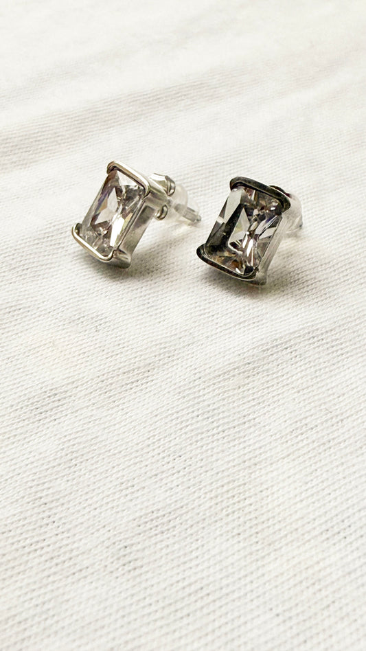 Radiance Rectangle Stud Earrings