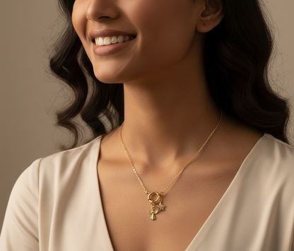 Zara Carabiner Necklace