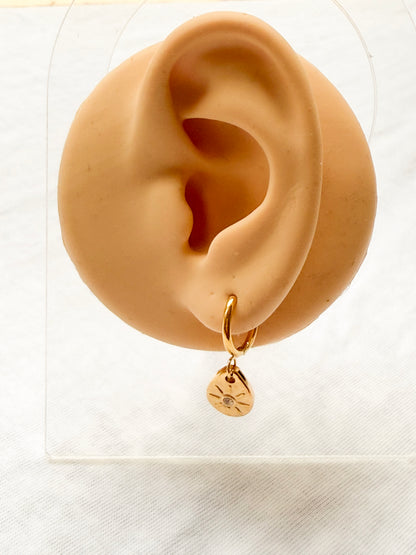 Sundrop Huggie Earrings