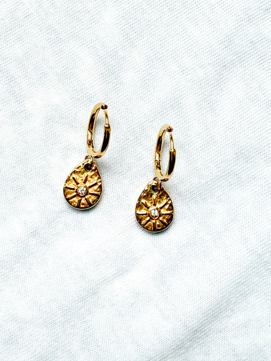 Sundrop Huggie Earrings