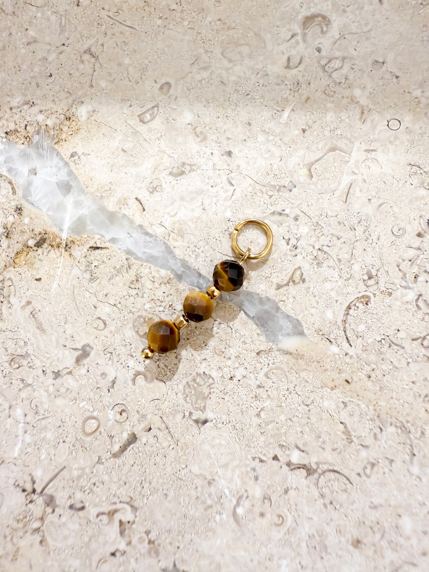 Natural Tiger Eye Charm