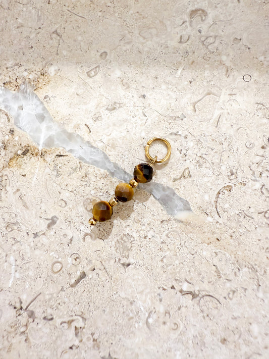 Natural Tiger Eye Charm