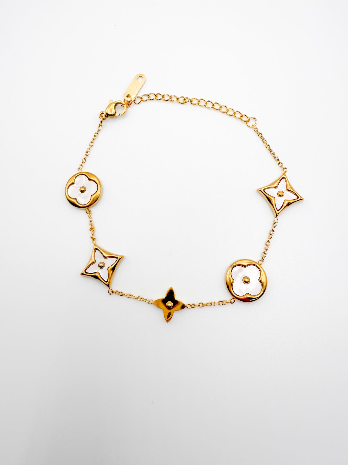 Petal & Star Charm Bracelet