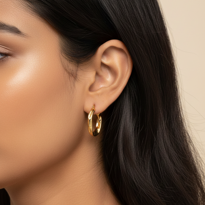 Curve Hoop Earrings