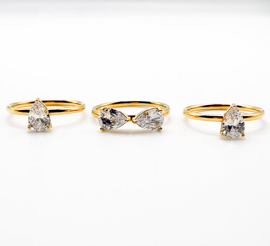 Bloom Trio Ring Set