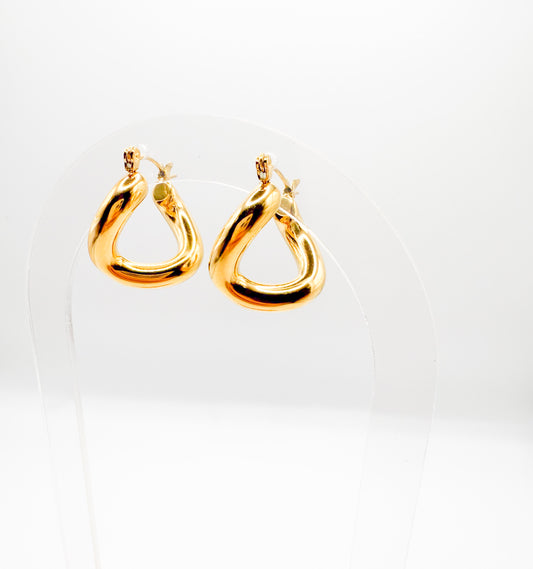 Wave Hoop Earrings
