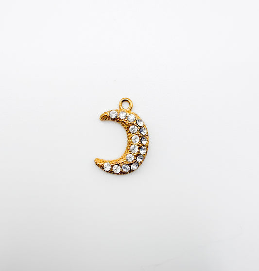 Sparkle Moon Charm