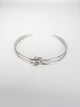 Silver Double Knot Cuff