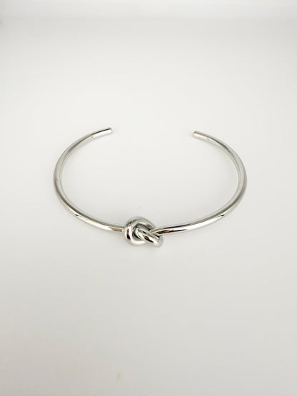 Silver Knot Cuff