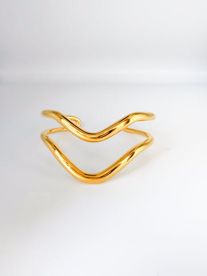 Sculpted Wave Cuff
