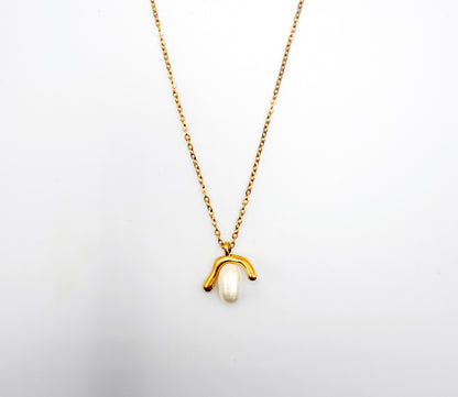 Wishbone Freshwater Pearl Necklace